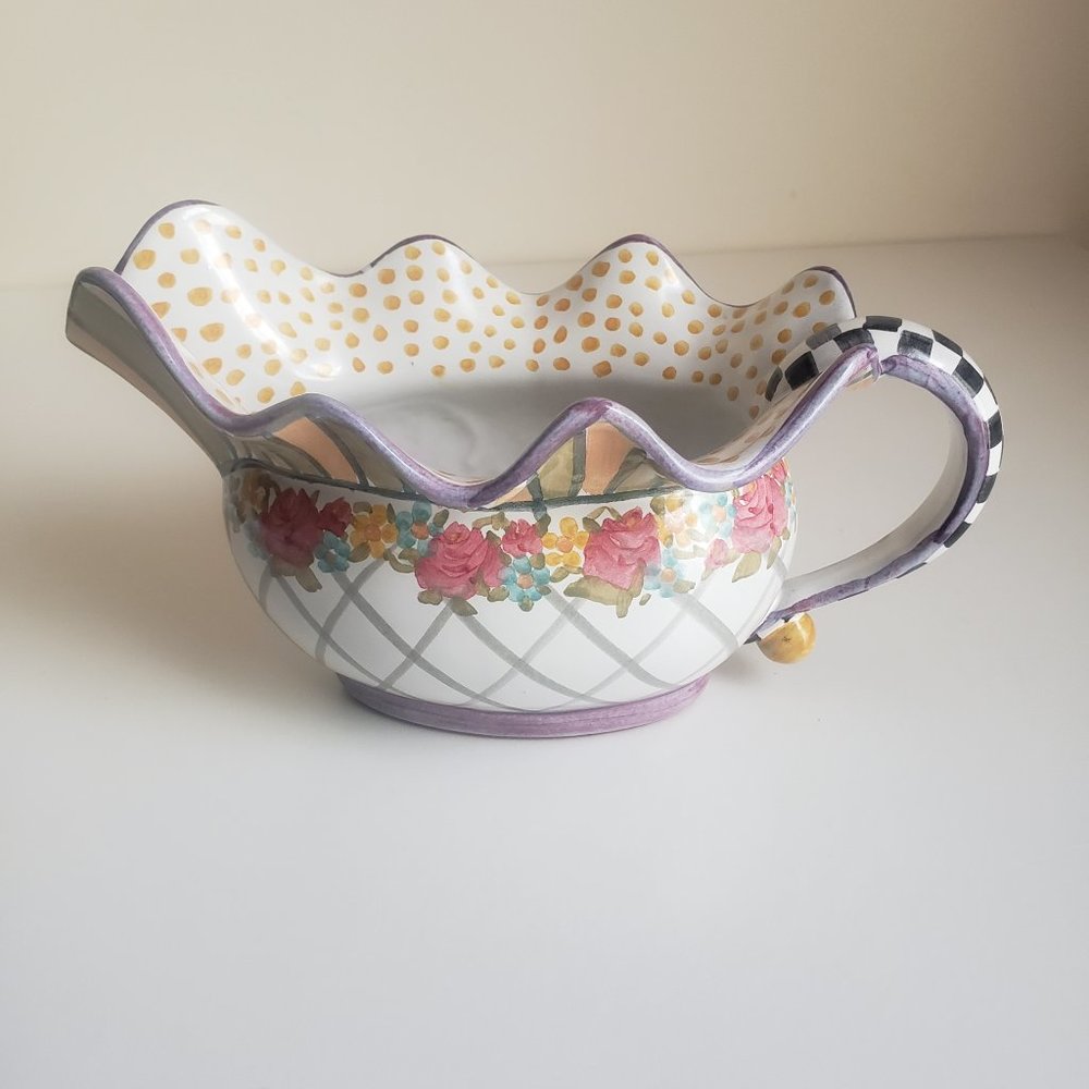 MacKenzie-Childs Farmhouse Gravy Boat